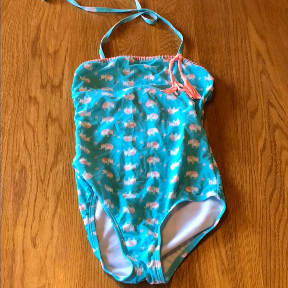 Girls Gianni Bini One Piece Elephant Swimsuit 10